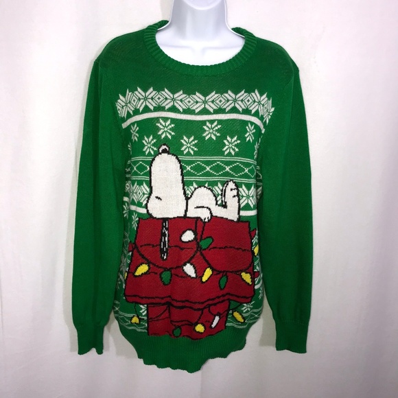 snoopy light up christmas sweater